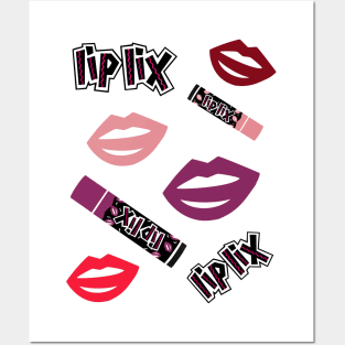 Lip Lix Retro 90s Posters and Art